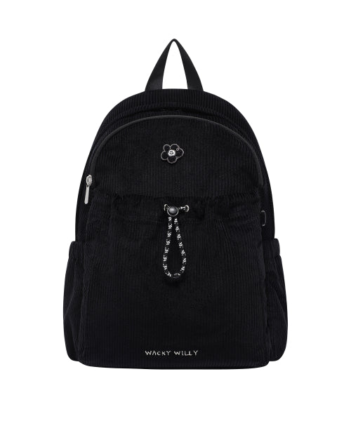 Women's Lily Wappen Corduroy Backpack Black