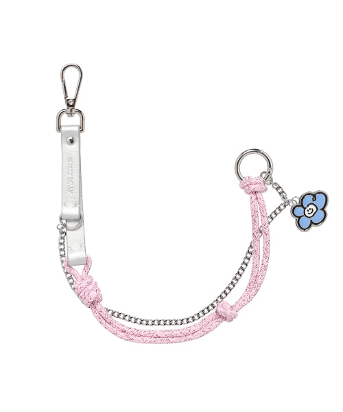 Lily Strap Keyring Pink