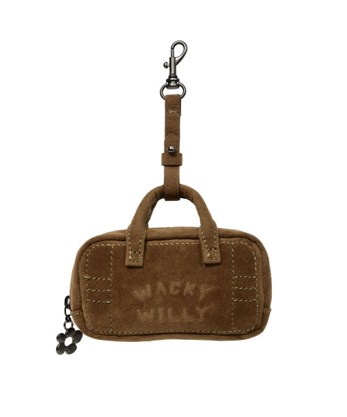 Mini Bag Keyring Brown