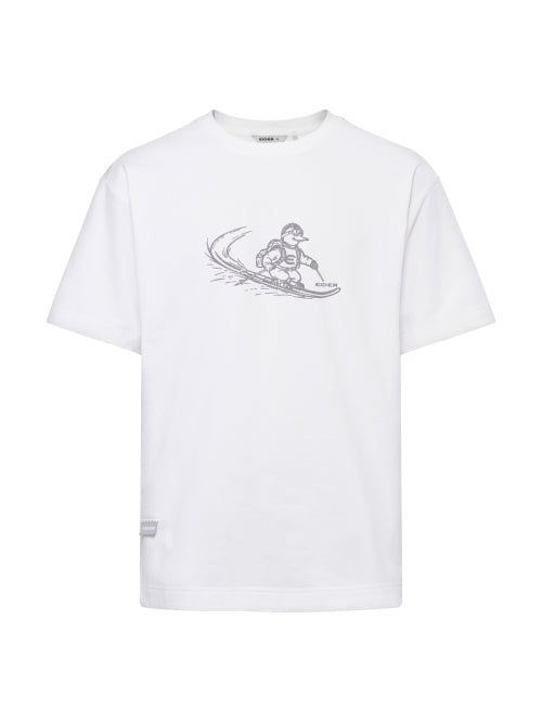 ICONIC Men's Graphic Round T-shirt_Off White