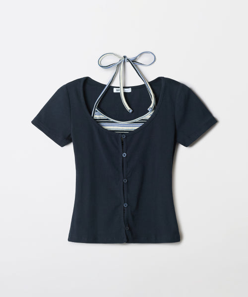 Multi-Street Layered Short-Sleeved T-Shirt_SPRPF37G59
