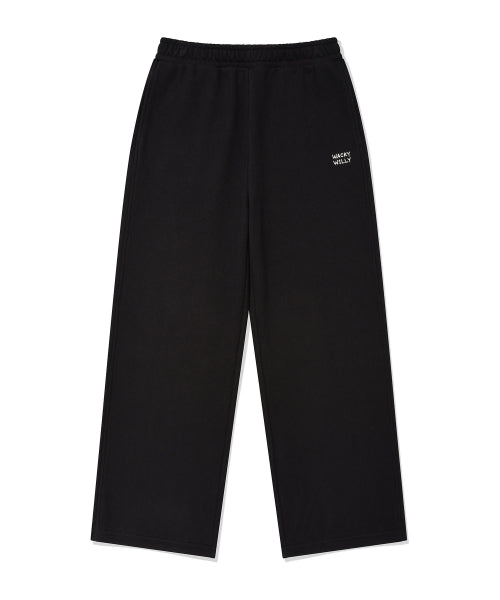 Women's Semi-Wide Sweatpants Black