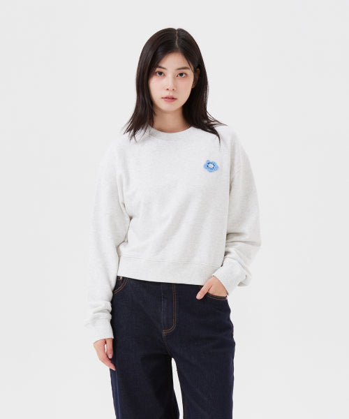 [25FW] Women's Lily and Penn Cropped Sweatshirt Oatmeal