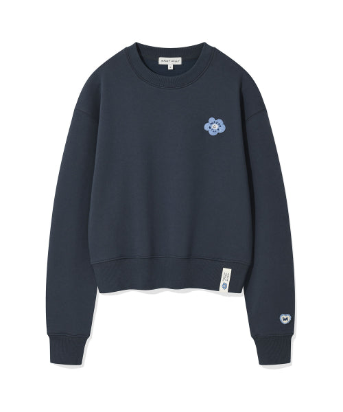 [25FW] Women's Lily and Penn Cropped Sweatshirt Navy