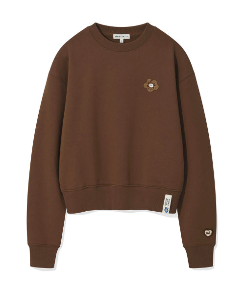 [25FW] Women's Lily and Penn Cropped Sweatshirt Brown