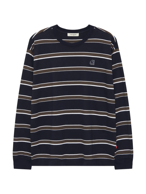 Stripe Long Sleeve T-shirt - U_Navy