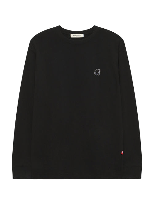 Big Polar Bear Bag Long Sleeve T-shirt - U_Black