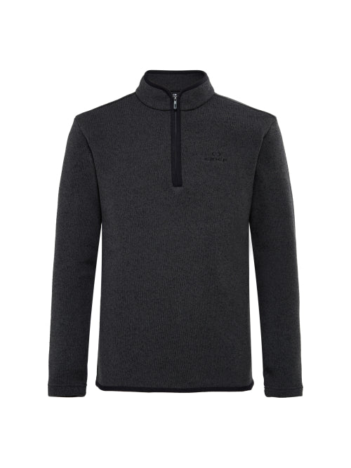POP Sakariba Men's Zip-up T-shirt_CHARCOAL GREY