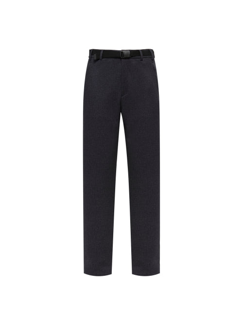 POP Men's Patterned Bonding Pants_CHARCOAL GREY