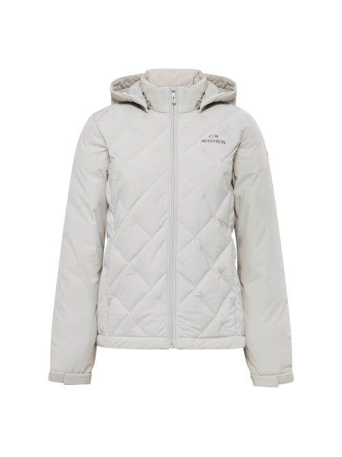 POP Tube Women's Hybrid Down Jacket_OATMEAL GREY