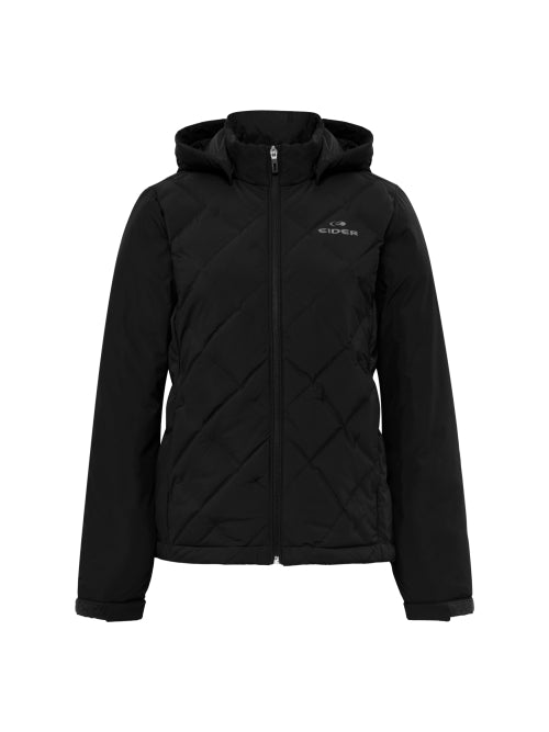 POP Tube Female Hybrid Down Jacket_Black