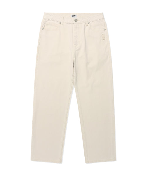Basic denim pants Ecru