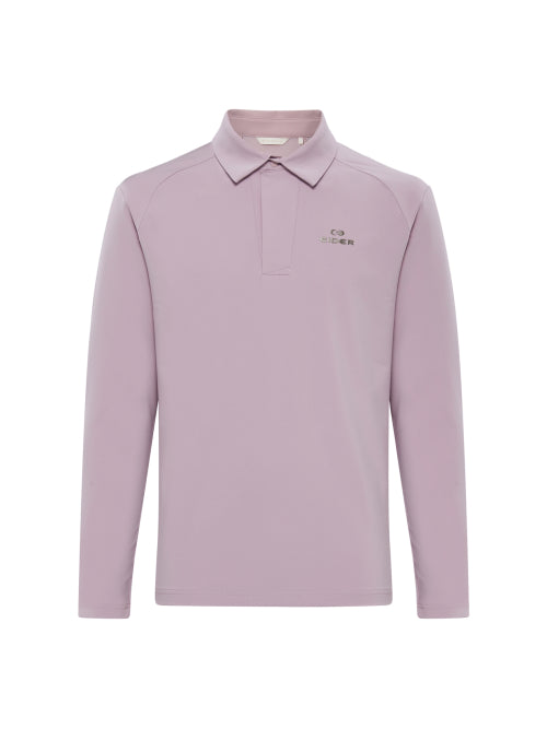 WEATHER FLEX (Wether Flex) Men's Hybrid Polo T-Shirt_Greyish Pink