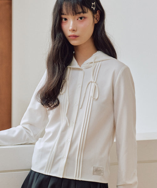 Bailey Linkle Free Hooded Shirt [WHITE]