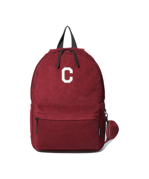 C Logo Corduroy Backpack