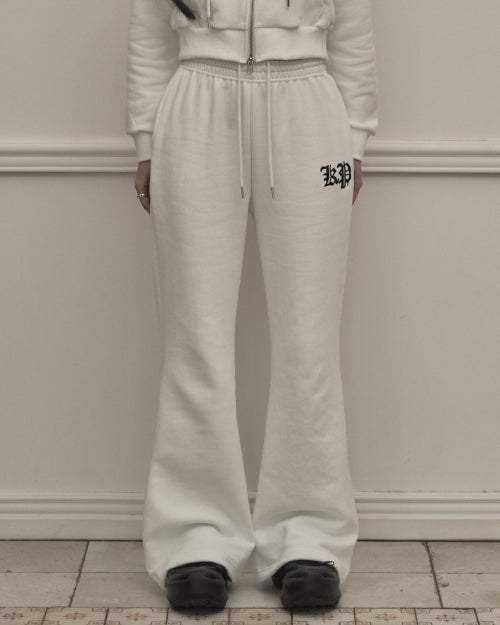 Chrome Bootcut Pants (white)