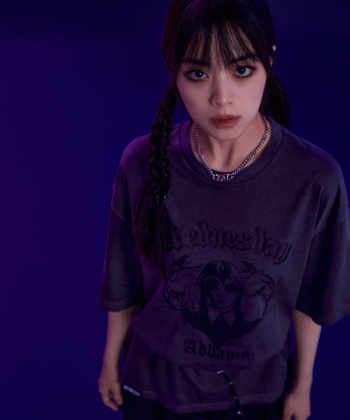 [Wednesday] Short-sleeved T-shirt (GRAY)_SPRLF49U06
