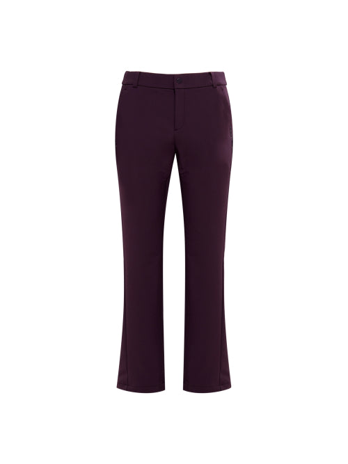 WEATHER FLEX (Wether Flex) Women's Flared Pants_Plum