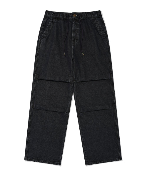 Parasuit denim pants blue