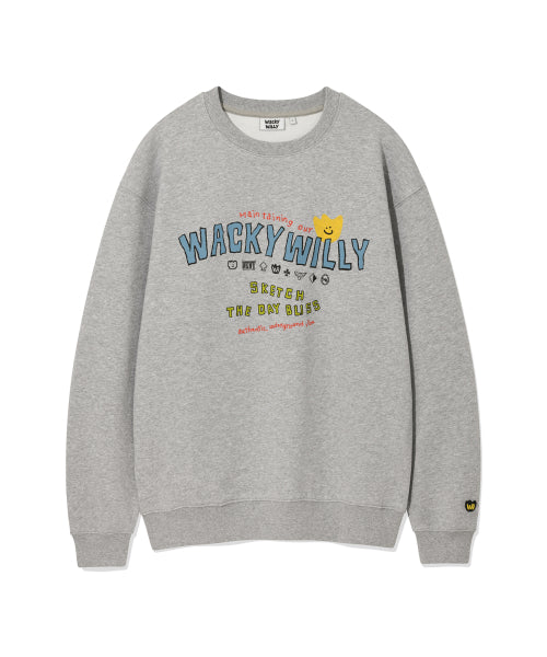 Kiki typo sweatshirt gray