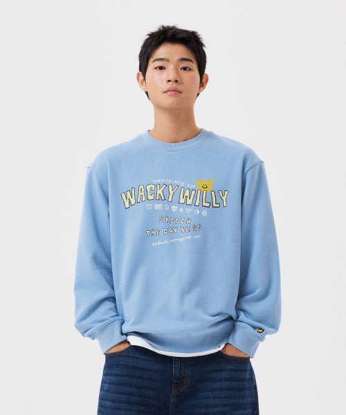 Kiki typo sweatshirt blue