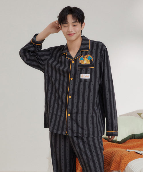 [Pocket Mon] Pocket Monster Long-Sleeved Pajama (BLACK)_SPPPF49U04