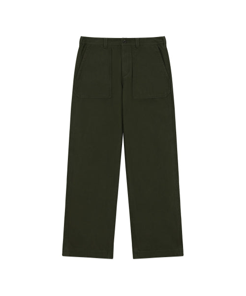 BACK SATIN FATIGUE PANTS