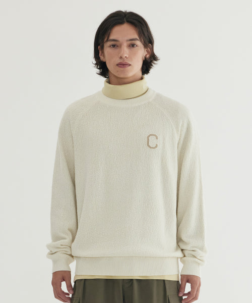 MIDDLE C LOGO KNIT PULLOVER