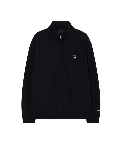 SMALL C LOGO CORDUROY HALF-ZIP