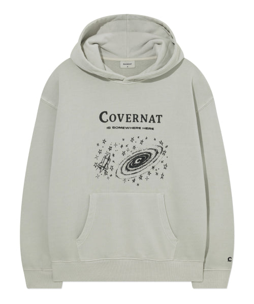 PIGMENT DYED UNIVERSE DRAWING HOODIE