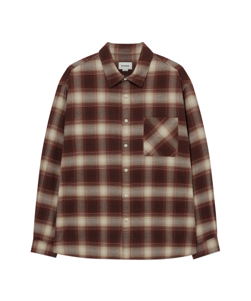 BRUSHED OMBRE CHECK SHIRT