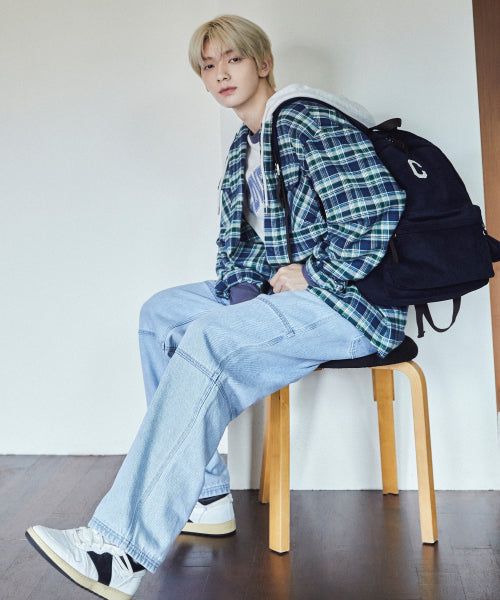 SEMI-WIDE FIT DENIM WORK PANTS