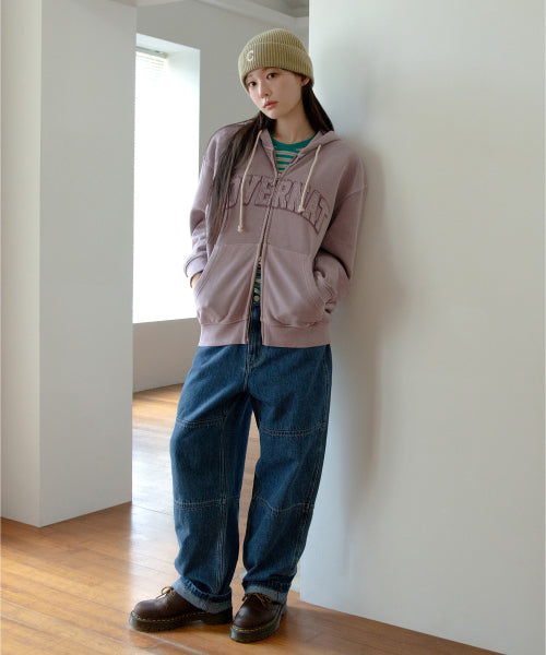 SEMI-WIDE FIT DENIM WORK PANTS