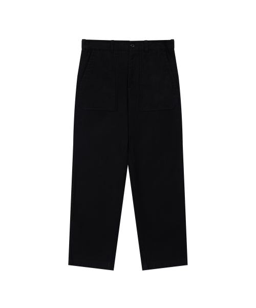 BACK SATIN FATIGUE PANTS