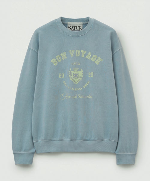 Bon Voyage Dyed Sweatshirt Sky Blue