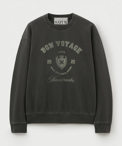 Bon Voyage Dyed Sweatshirt Charcoal