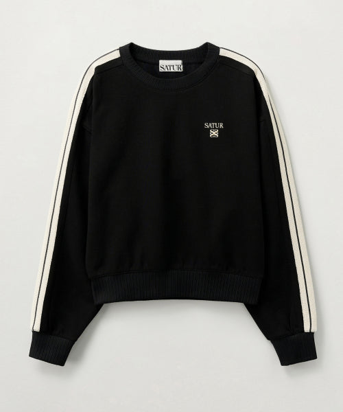 (W) Lawton Crop Sweatshirt Black