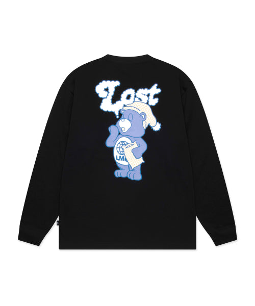 SLEEPING BEAR LONG SLV TEE black