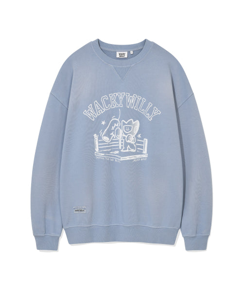 Washing Kiki Graphic Sweatshirt Blue