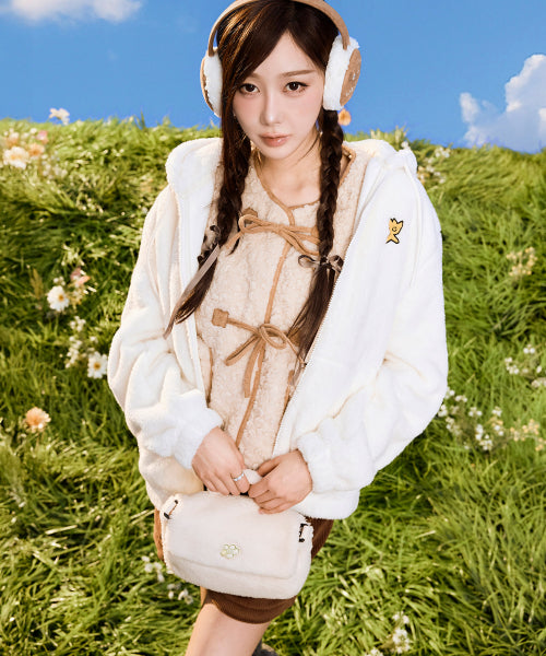 Women's Lily Fleece Back Ivory