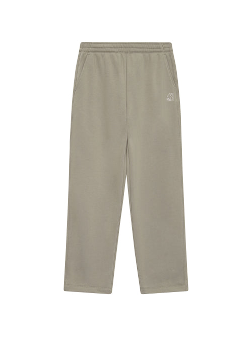 Small Polar Bear Sweat Two Way Straight Pants - U_Light Khaki