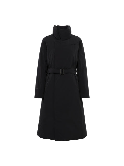 La Belle (La Belle) Women's W/S Cashmere Long Coat Down Jacket_Black