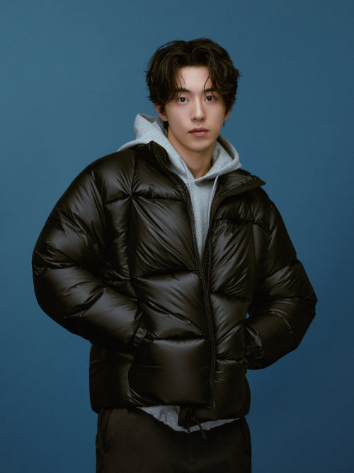 ADDON (Ed-on) Men's Art Puffer Down Jacket_Black
