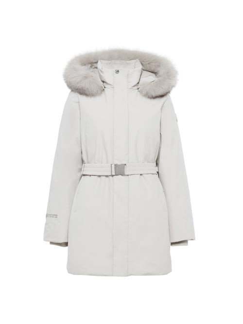 La Reine (Lahenne) Women's Windbreaker Middle Down Jacket_Grayish BEIGE