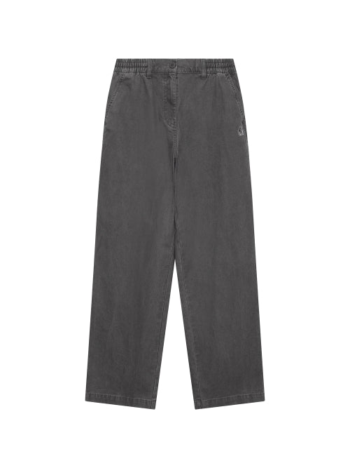 Glamper Straight Pants (Relax Fit) - W_Cool Grey