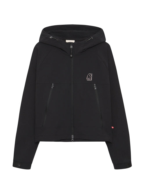 Lysa Camping Short Hoodie Jacket - W_Black