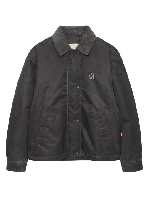 Washed collar jacket - W_Cool Grey
