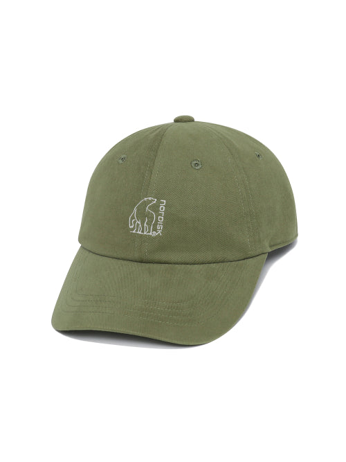[Signature] Polar Bear Logo Ball Cap_Olive
