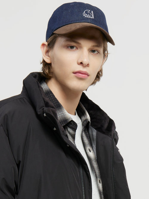 [B-mate] Denim color ball cap_Indigo