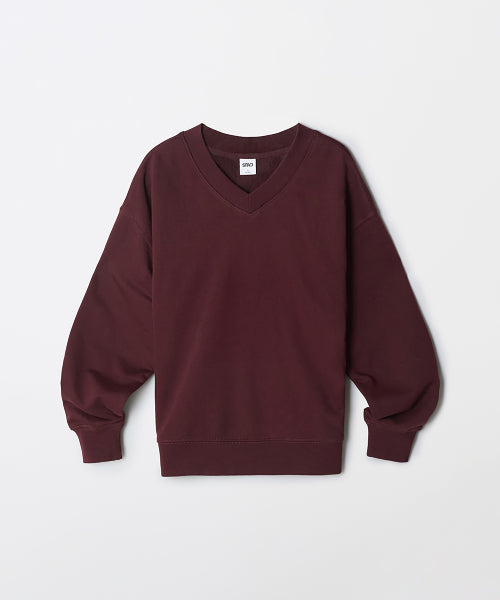 [French Terry] V-neck sweatshirt_SPMWF49G12